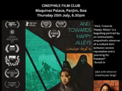AND, TOWARDS HAPPY ALLEYS: SREEMOYEE SINGH’S DOCUMENTARY FILM TO BE SCREENED ON THURSDAY