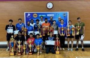 GOA STATE SENIOR RANKING BADMINTON: ARUNESH & RITIKA EMERGE CHAMPIONS