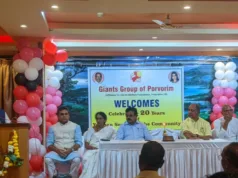 GIANTS GROUP OF PORVORIM CELEBRATES 20TH ANNIVERSARY