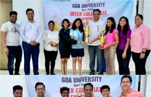 GOA UNIVERSITY SWIMMING CHAMPIONSHIP 2024-25: DHEMPE COLLEGE & ST. XAVIER’S COLLEGE EMERGE CHAMPIONS