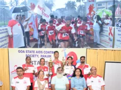 STATE RED RUN 2024: GOA STATE AIDS CONTROL SOCIETY ENGAGES WITH COLLEGE STUDENTS