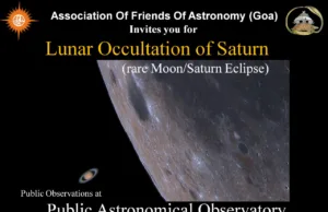 RARE MOON/SATURN ECLIPSE TO BE VISIBLE IN GOA