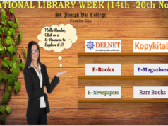 NATIONAL LIBRARY WEEK 2024: ST JOSEPH VAZ COLLEGE LAUNCHES VIRTUAL LIBRARY SERVICE