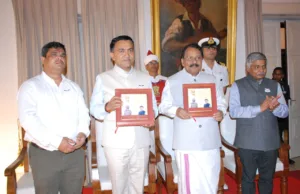 GOVERNOR PS SREEDHARAN PILLAI & CHIEF MINISTER, DR. PRAMOD SAWANT ATTEND ‘ARMED FORCES FLAG DAY’ FUNCTION