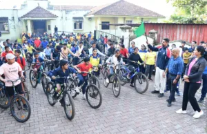 FIT INDIA CYCLING CAMPAIGN PROMOTION AT PEDDEM