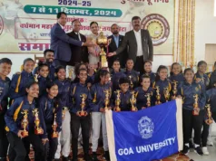 GOA UNIVERSITY WOMEN EMERGE WEST ZONE INTER-UNIVERSITY FOOTBALL CHAMPIONS