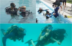 VISUALLY-IMPAIRED STUDENTS EXPERIENCE SCUBA DIVING FOR THE FIRST TIME