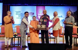 CHATURANG JEEVANGAURAV PURASKAR HONOUR FOR BHARATITAI THAKUR, CM DR. PRAMOD SAWANT HAILS ‘BEACON OF INSPIRATION’