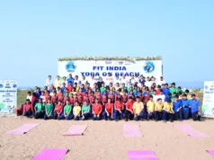 YOGA ON BEACH: FITNESS, ENVIRONMENTAL AWARENESS & DREAMING BIG IS THE KEY, EMPHASISES PANDURANG CHATE