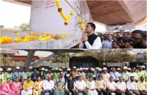 FIRST SPAN LAUNCHED ON ELEVATED CORRIDOR PROJECT ON NH-66 AT PORVORIM