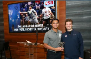 ‘SKILLMAN AWARD’ FOR INDIA’S YASH FADTE, GOAN SQUASH ICON SETS SIGHTS ON 2028 LOS ANGELES OLYMPICS