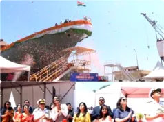 GOA SHIPYARD LAUNCHES FRIGATE ‘TAVASYA’, A MONUMENTAL LEAP IN INDIA’S INDIGENOUS WARSHIP-BUILDING