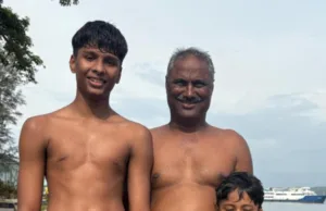 9-YEAR-OLD VISUALLY IMPAIRED BOY SWIMS ACROSS MANDOVI RIVER