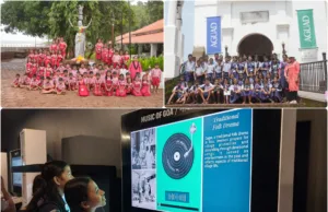 SCHOOL STUDENTS VISIT AGUAD PORT AND JAIL COMPLEX ON GOA REVOLUTION DAY