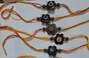 GHRSSIDC: COCONUT SHELL ECO-FRIENDLY RAKHI SALE FROM MONDAY