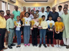 JOSHUA TELLES & MURIEL FERNANDES TOP RAMESH PINGE MEMORIAL U11 CHESS CHAMPIONSHIPS