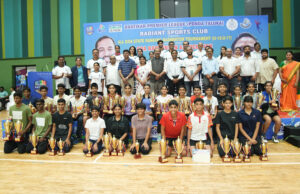 ARNAV, ADVAIT & RITIKA EXCEL AT SUB-JUNIOR STATE BADMINTON TOURNAMENT