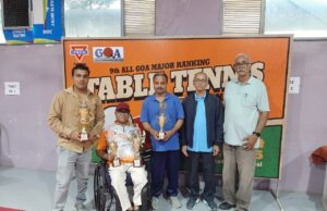 GOA’S PARA ATHLETES SHINE AT 9TH YMCA PARA-TABLE TENNIS MAJOR RANKING TOURNAMENT