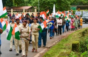 NIT GOA & GOA POLICE JOINTLY ORGANISE ‘HAR GHAR TIRANGA RALLY’ AT CUNCOLIM
