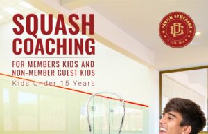 EXPERT SQUASH COACHING FACILITY NOW AVAILABLE AT PANJIM GYMKHANA