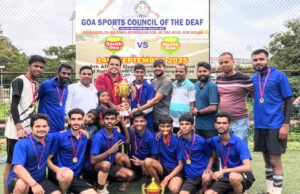 GOA SPORTS COUNCIL OF THE DEAF ORGANISES 6TH ALL GOA FOOTBALL TOURNAMENT