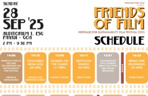 HERITAGE FOR SUSTAINABILITY FILM FESTIVAL TO SHOWCASE GOA’S HERITAGE & ENVIRONMENT