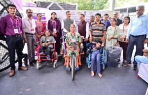 ALIMCO: WHEELCHAIRS DISTRIBUTED TO PwDs FROM TISWADI TALUKA
