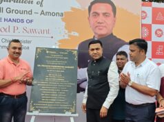 CHIEF MINISTER DR. PRAMOD SAWANT INAUGURATES SESA GOA SPONSORED ARTIFICIAL TURF GROUND AT AMONA