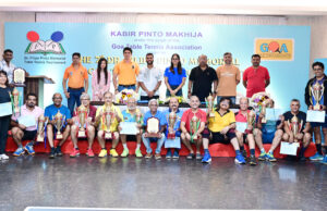 AMITAV & ANUP (ELITE), SANDEEP & STANLEY (MASTERS) EMERGE CHAMPIONS AT 7TH DR. FILIPE PINTO MEMORIAL ALL-GOA TABLE TENNIS TOURNAMENT