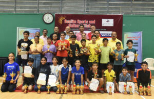 AYANSH, AMAIRA, MICHAEL & AVNI EMERGE CHAMPIONS AT STATE BADMINTON RANKING TOURNAMENT