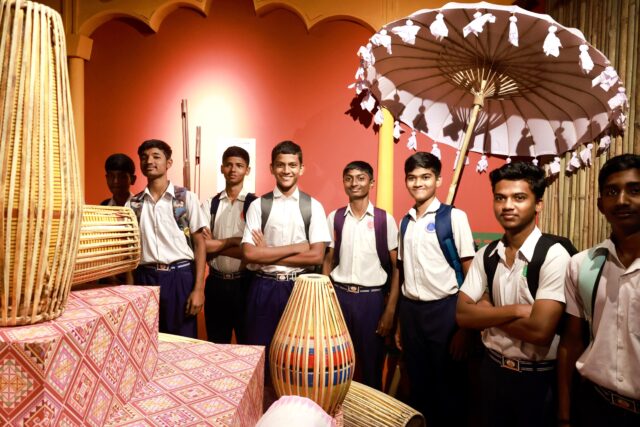 ‘Eternal Echoes_ Resonance of Heart with Heritage’, a special project curated by Helen Acharya, saw several Goan government school children at the Serendipity Arts Festival 2024 exhibit at Azad Maidan, Pa
