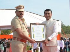 64TH GOA LIBERATION DAY: NEELESH FERNANDES, JANGA GOHAR, ANIKET AMONKAR & AVINASH GAONKAR HONOURED WITH CHIEF MINISTER’S FIRE SERVICE MEDAL