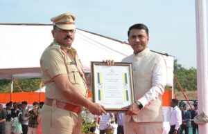 64TH GOA LIBERATION DAY: NEELESH FERNANDES, JANGA GOHAR, ANIKET AMONKAR & AVINASH GAONKAR HONOURED WITH CHIEF MINISTER’S FIRE SERVICE MEDAL