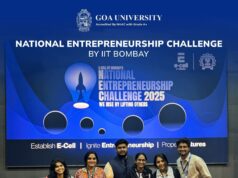 GOA UNIVERSITY: GOA BUSINESS SCHOOL BAGS TOP RANK AT NATIONAL ENTREPRENEURSHIP CHALLENGE 2025