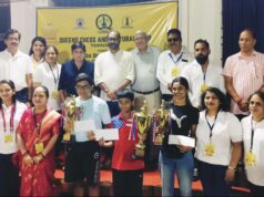 QUEENS CHESS AND CULTURAL CLUB: JOSHUA MARK TELLES CROWNED CHAMPION AT ALL GOA LIBERATION CUP