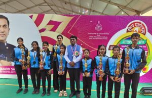 GOA YOGA PLAYERS FELICITATED BY SPORTS MINISTER TAWADKAR