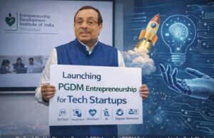 EDII ANNOUNCES PGDM ENTREPRENEURSHIP FOR TECH STARTUPS IN BENGALURU