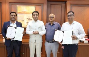 STRONGER MARITIME INFRASTRUCTURE BEING PLANNED FOR GOA AS CAPTAIN OF PORTS ENTER INTO MoU WITH RAILTEL CORPORATION OF INDIA