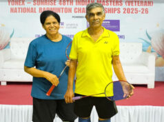 48TH INDIAN MASTERS BADMINTON: TANAJI, ROSELINE, KUDCHADKAR HEADLINE GOA’S PERFORMANCE