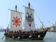 STITCHED SHIP ‘INSV KAUNDINYA’ SUCCESSFULLY COMPLETES VOYAGE TO OMAN