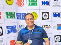 DEEPAK GOPANI NOTCHES UP BRONZE MEDAL AT 32ND NATIONAL MASTERS TABLE TENNIS CHAMPIONSHIPS