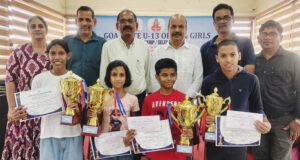 JOSHUA TELLES & TVISHA DESSAI CROWNED CHAMPIONS AT GOA STATE U-13 OPEN & GIRLS CHESS CHAMPIONSHIP 2026