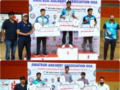 MAHARASHTRA SWEEPS RECURVE BOYS UNDER-18 MEDALS AT 1ST ALL INDIA INDOOR ARCHERY TOURNAMENT