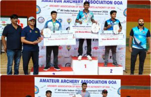 MAHARASHTRA SWEEPS RECURVE BOYS UNDER-18 MEDALS AT 1ST ALL INDIA INDOOR ARCHERY TOURNAMENT