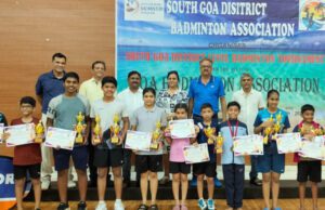 SOUTH DISTRICT BADMINTON: ATHARV, KOMAL & ANVITHA CLINCH DOUBLE CROWN