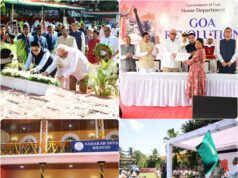 GOA REVOLUTION DAY: JOB OFFER LETTERS PRESENTED TO CHILDREN OF FREEDOM FIGHTERS, FOUNDATION STONE LAID FOR NEW GOA POLICE HQ BUILDING