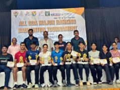 MAPUSA SHUTTLERS’ GOA STATE RANKING BADMINTON: SUFIYA WINS TRIPLE CROWN; SHAHEEN, AMAIRA & MICHAEL SECURE DOUBLE TITLES