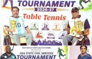CHETAN SALGAONKAR & VISHANT NAGVEKAR EMERGE CHAMPIONS AT PARA CIVIL SERVICES TABLE TENNIS TOURNAMENT 2026