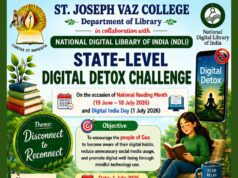 FIRST OF ITS KIND “READ MORE, SCROLL LESS” – STATE-LEVEL DIGITAL DETOX CHALLENGE LAUNCHED BY ST JOSEPH VAZ COLLEGE