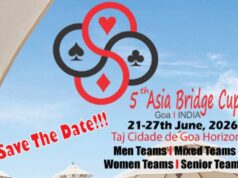 GOA TO HOST 350 PLAYERS FROM 16 NATIONS AT 5TH ASIA CUP BRIDGE CHAMPIONSHIP FROM 21ST JUNE